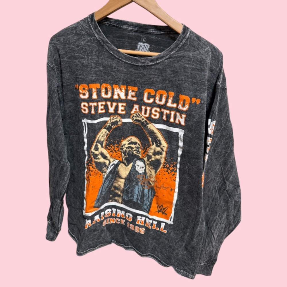 Men's Ripple Junction Black "Stone Cold" Steve Austin Raising Hell (L)